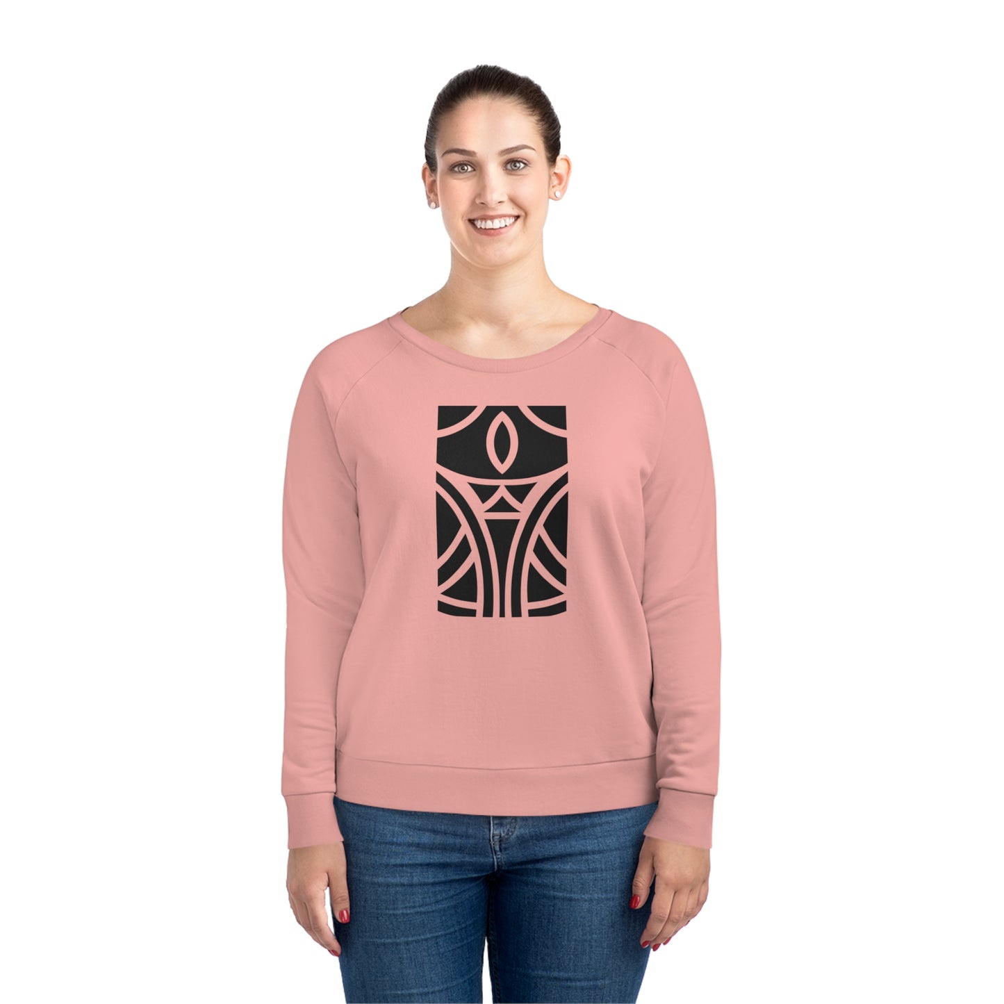 Women's Dazzler 85% Organic Cotton Relaxed Fit Sweatshirt (Design 12)