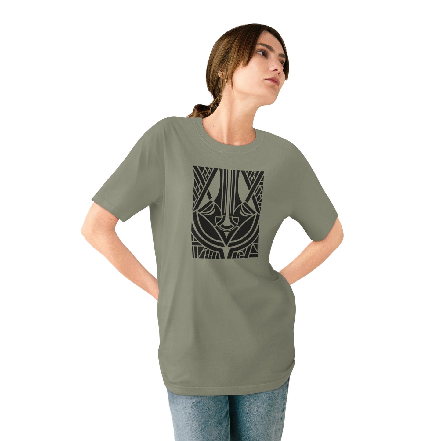 Unisex 100% Organic Cotton Staple T-shirt (Design 25)