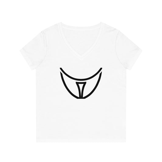 Women's Evoker 100% Organic Cotton V-Neck T-Shirt (Design 21)