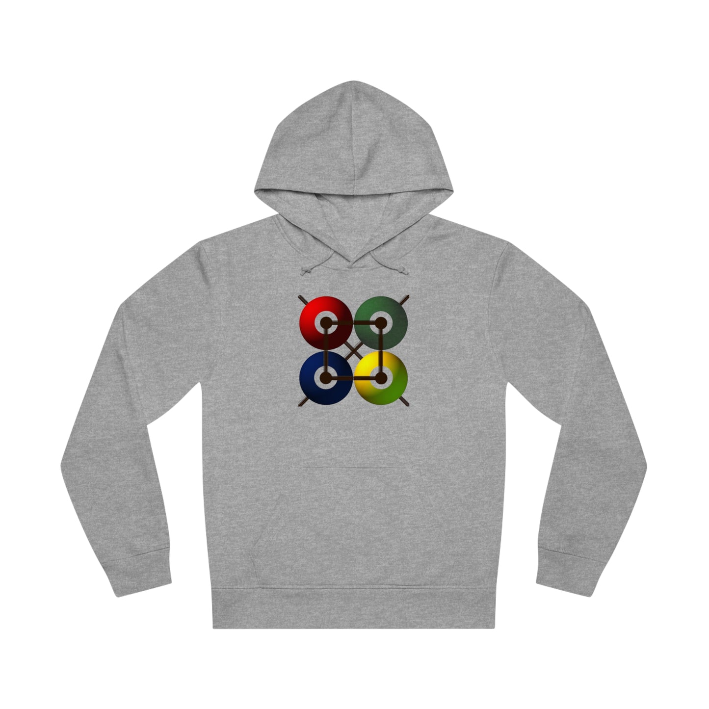 Unisex Drummer Hoodie (85% Organic Cotton and 15% Recycled Polyester) - Design 16