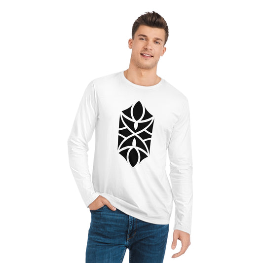 Men's 100% Organic Cotton Sparker Long Sleeve Shirt (Design 18)