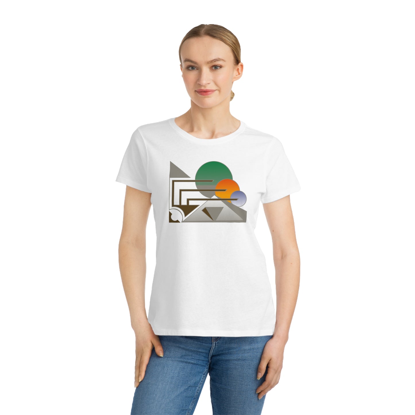 Women's Classic 100% Organic Cotton T-Shirt (Design 13)