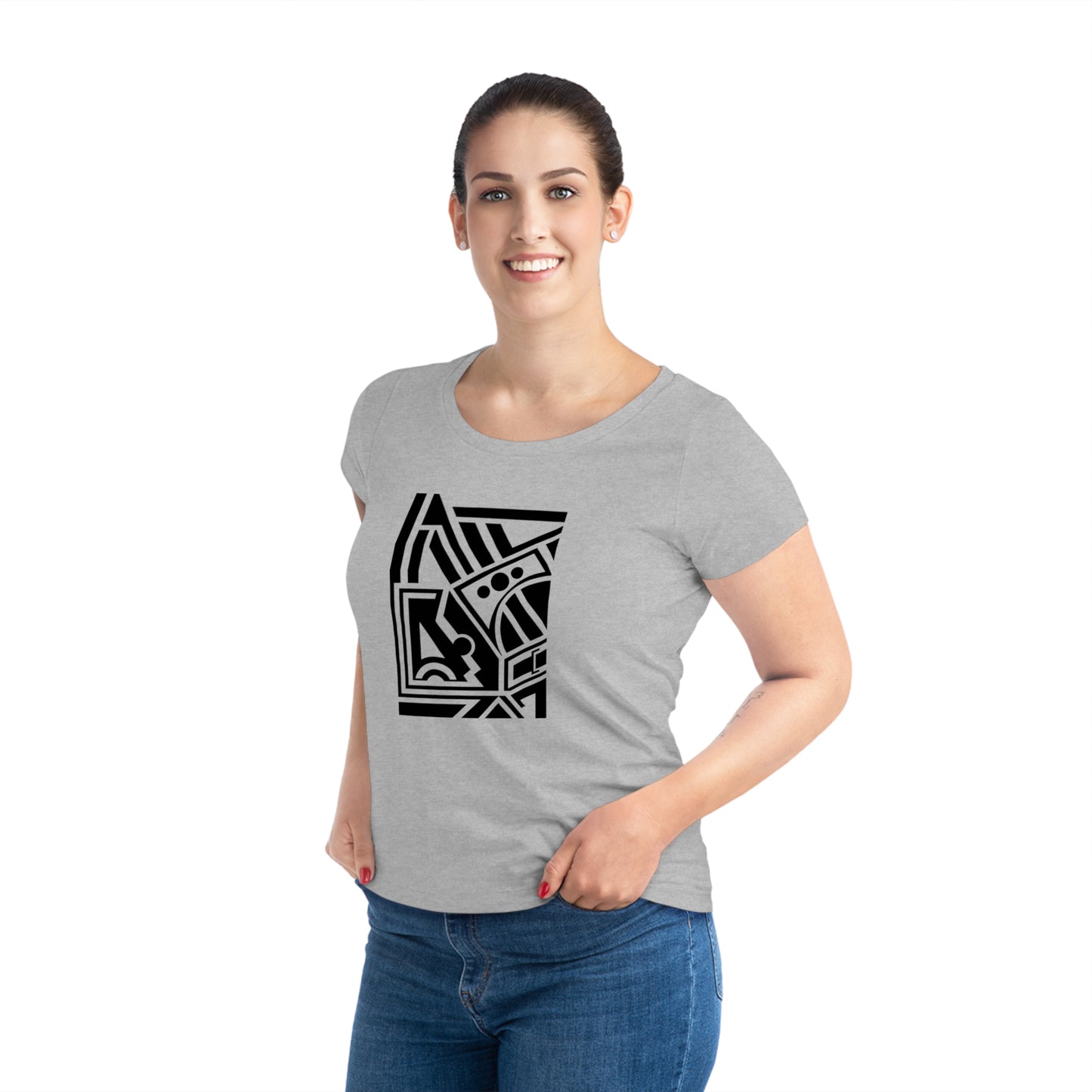 Women's Jazzer 100% Organic Cotton T-shirt (Design 2)