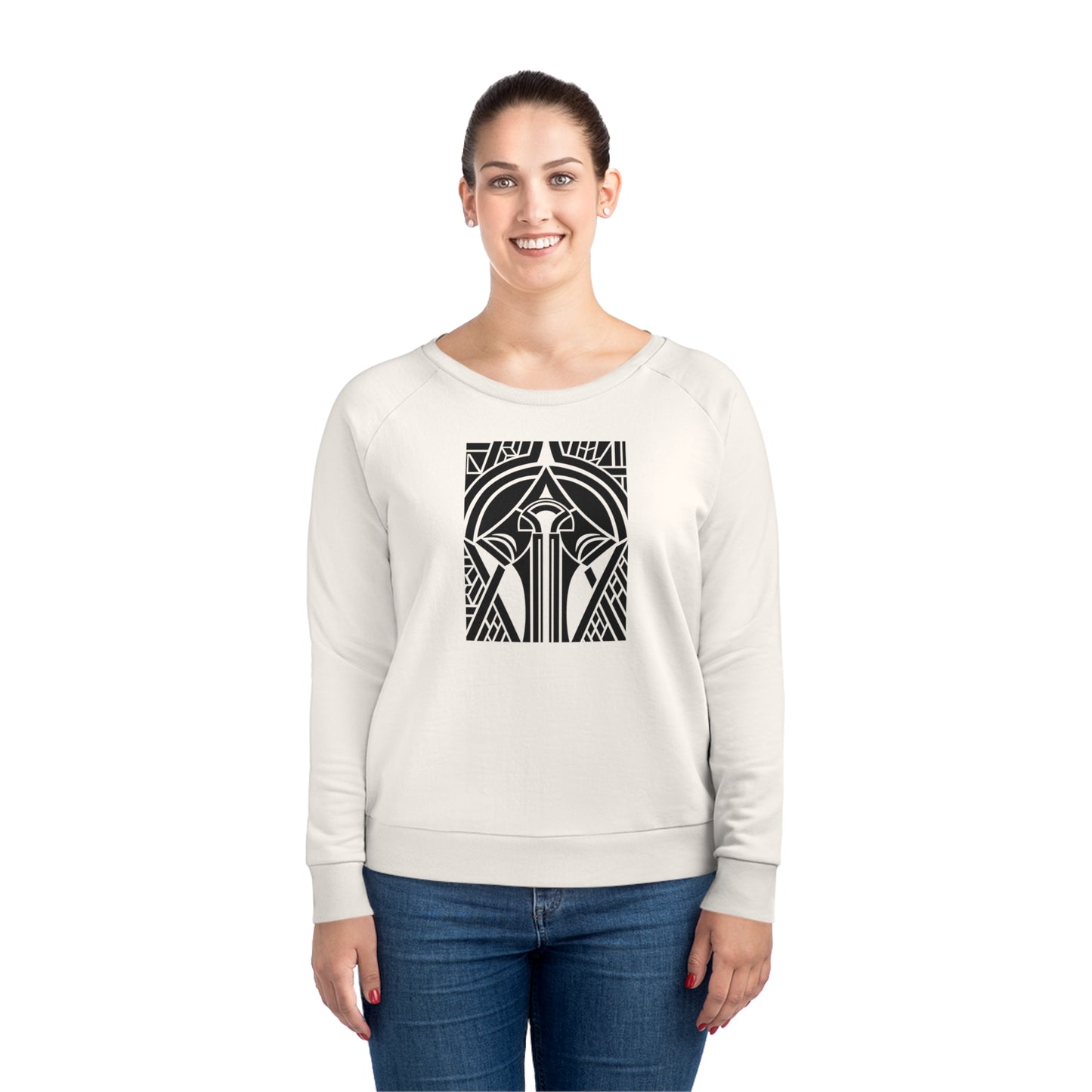 Women's Dazzler 85% Organic Cotton Relaxed Fit Sweatshirt (Design 25[2])