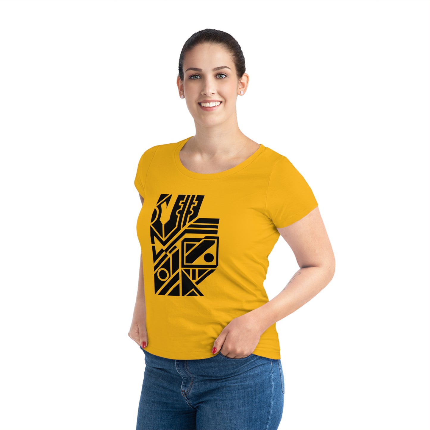 Women's Jazzer 100% Organic Cotton T-shirt (Design 6)