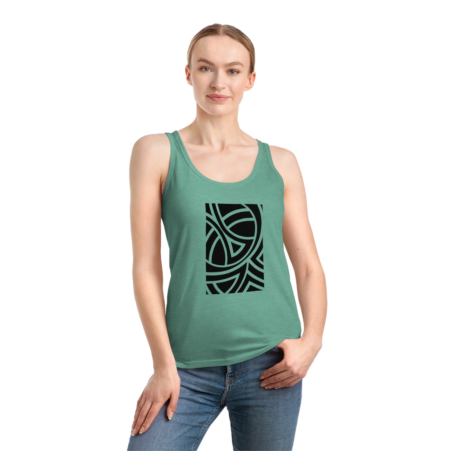 Women's Dreamer 100% Organic Cotton Tank Top (Design 4)