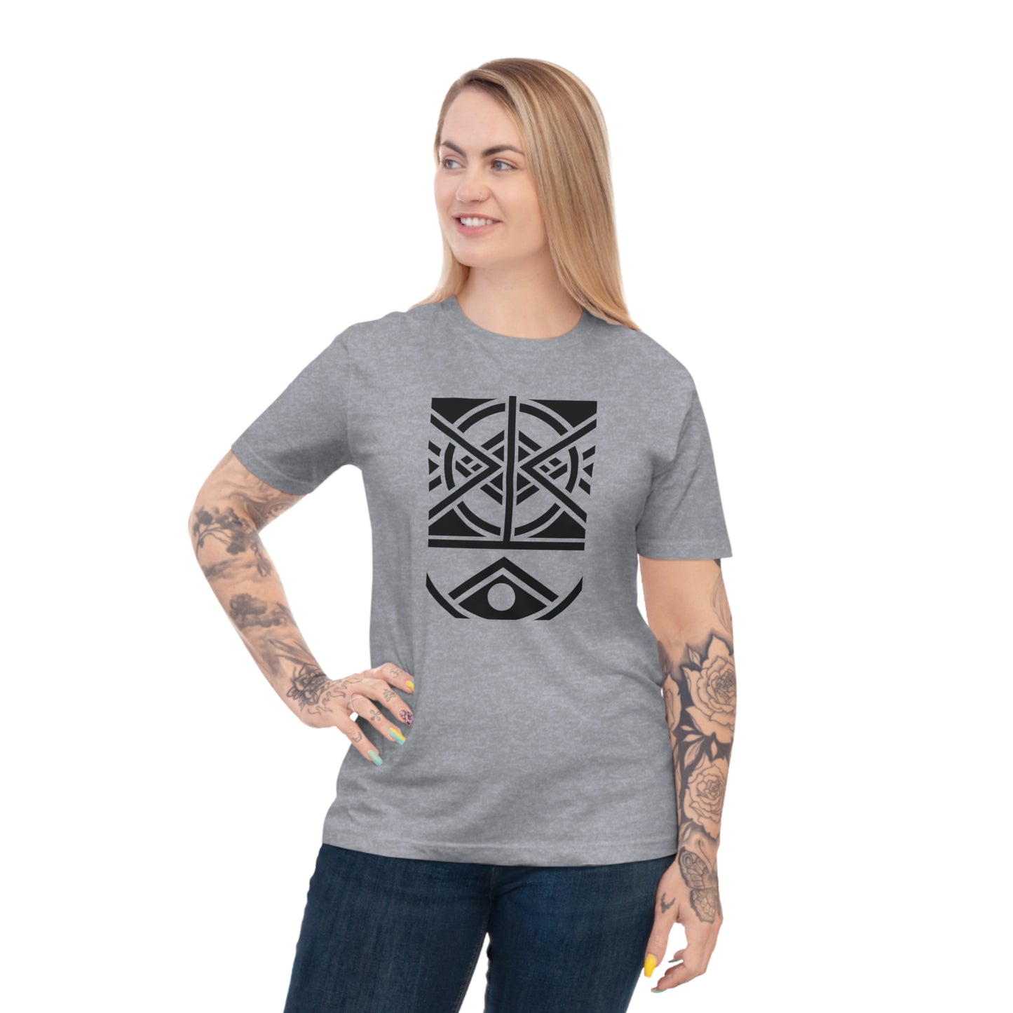 Unisex 100% Organic Cotton Classic Jersey T-shirt (Design 1)