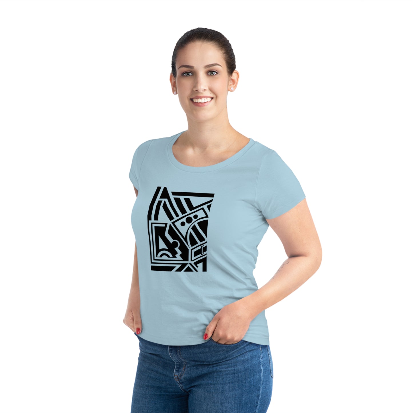 Women's Jazzer 100% Organic Cotton T-shirt (Design 2)