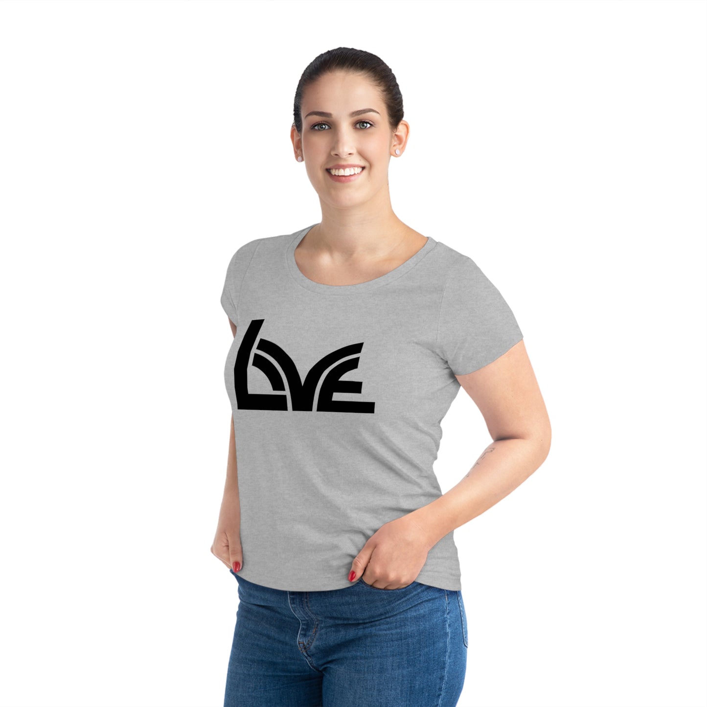 Women's Jazzer 100% Organic Cotton T-shirt (Love)