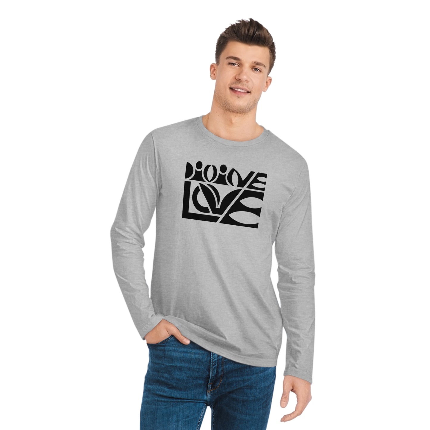 Men's 100% Organic Cotton Sparker Long Sleeve Shirt (Divine Love)