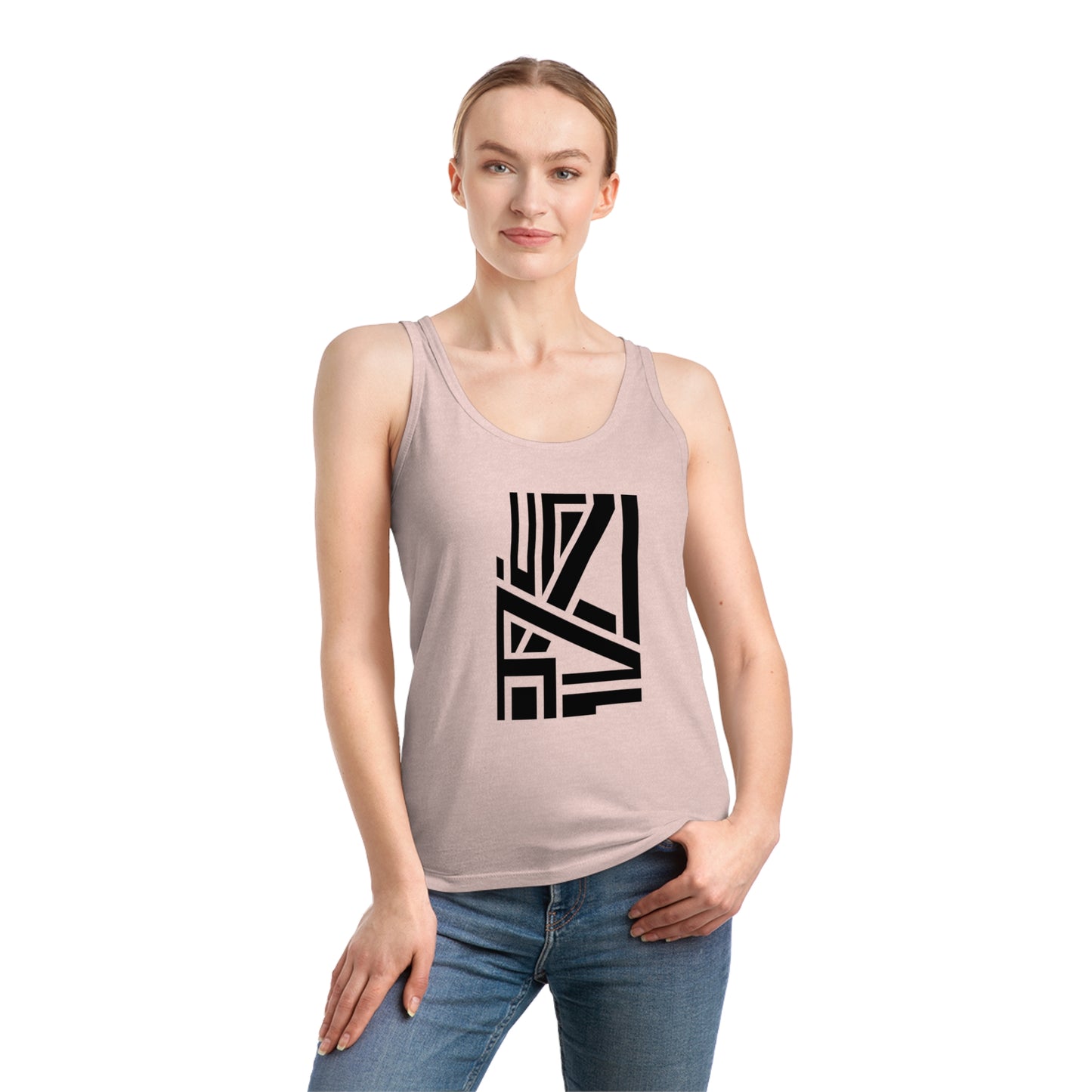 Women's Dreamer 100% Organic Cotton Tank Top (Design 22)