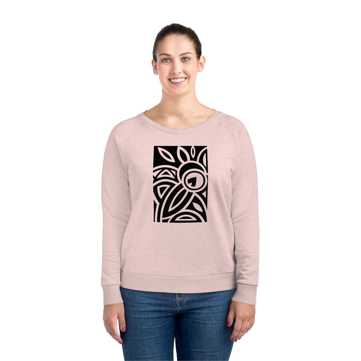 Women's Dazzler 85% Organic Cotton Relaxed Fit Sweatshirt (Design 23)