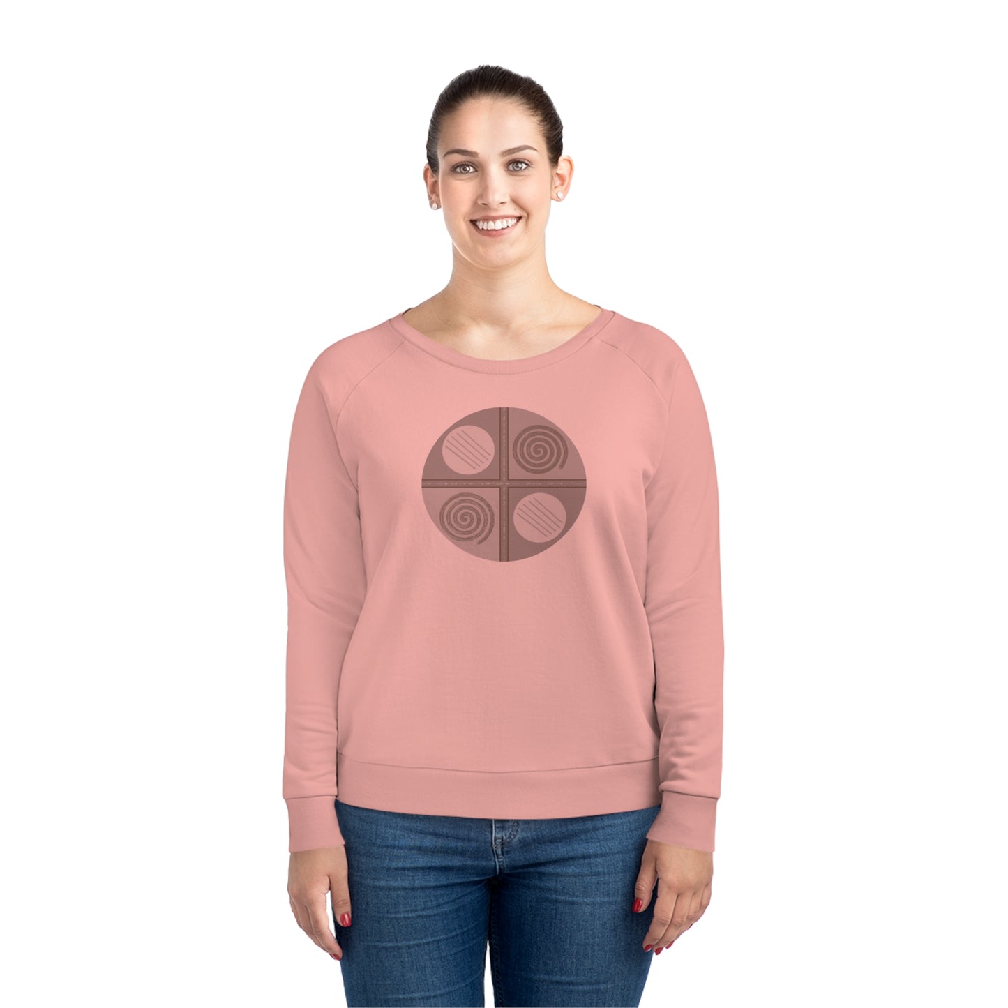 Women's Dazzler 85% Organic Cotton Relaxed Fit Sweatshirt (Design 15)