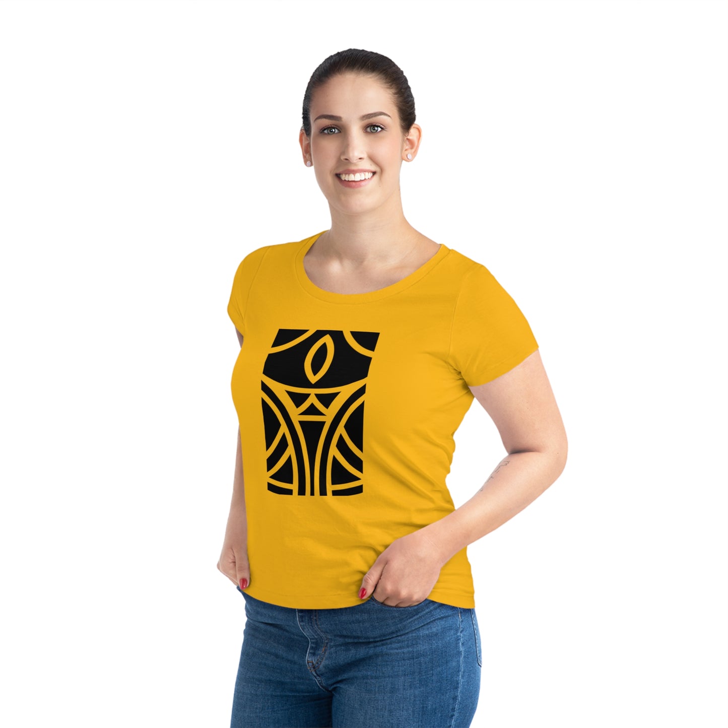 Women's Jazzer 100% Organic Cotton T-shirt (Design 12)