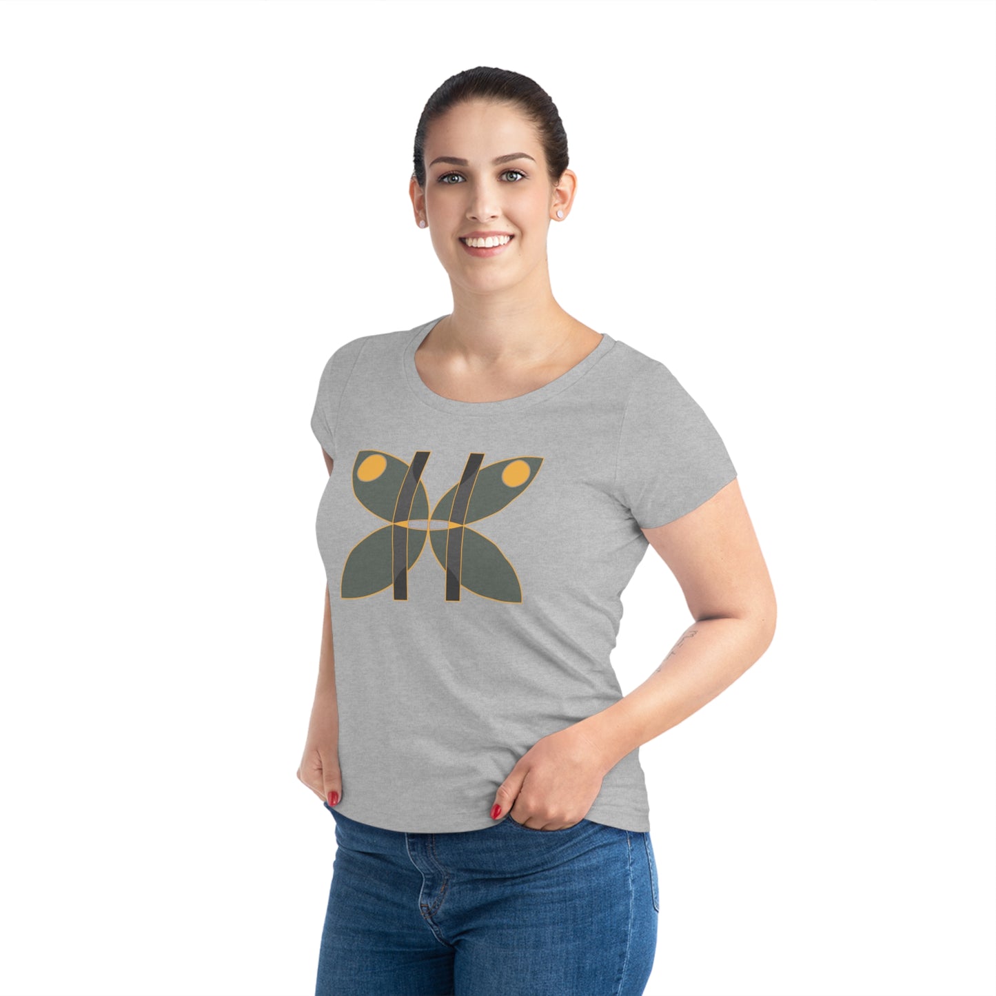 Women's Jazzer 100% Organic Cotton T-shirt (Design 14)