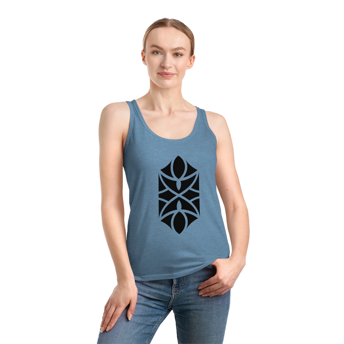 Women's Dreamer 100% Organic Cotton Tank Top (Design 18)