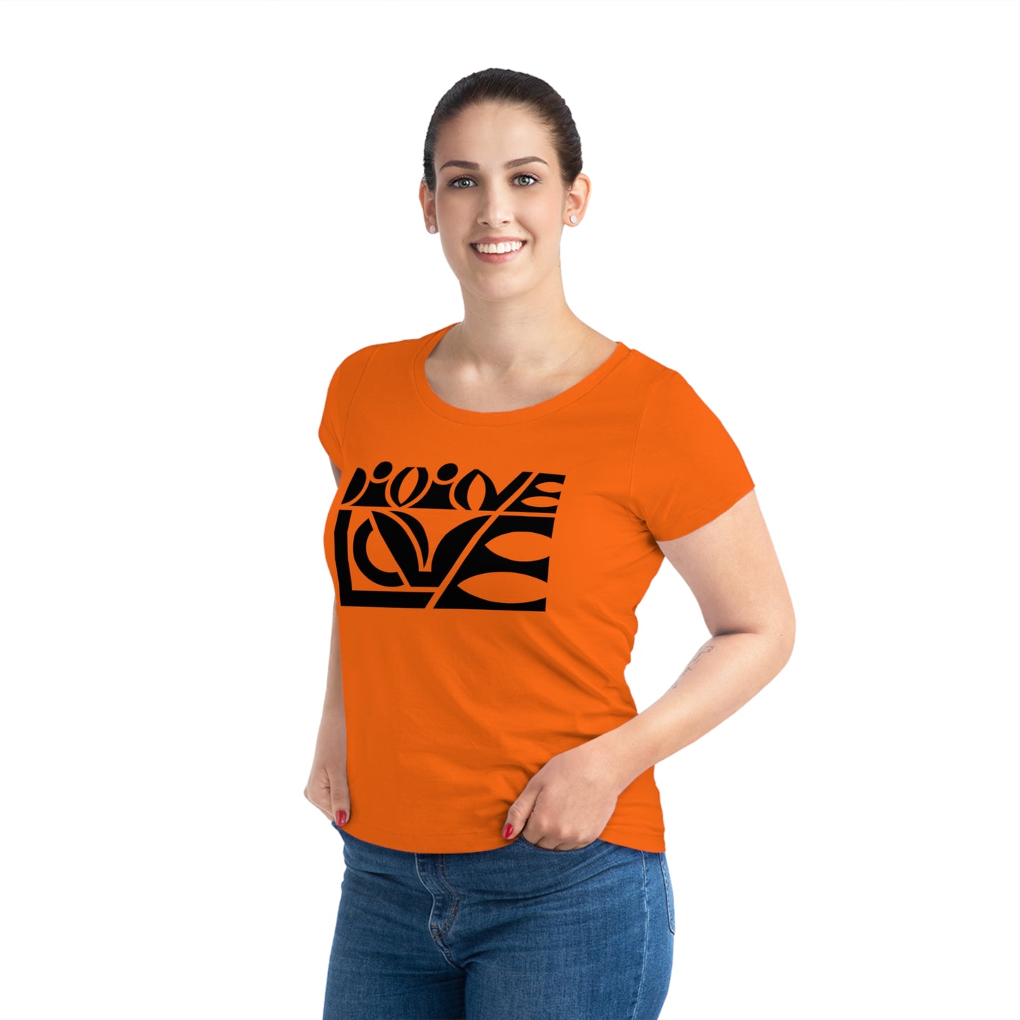 Women's Jazzer 100% Organic Cotton T-shirt (Divine Love)