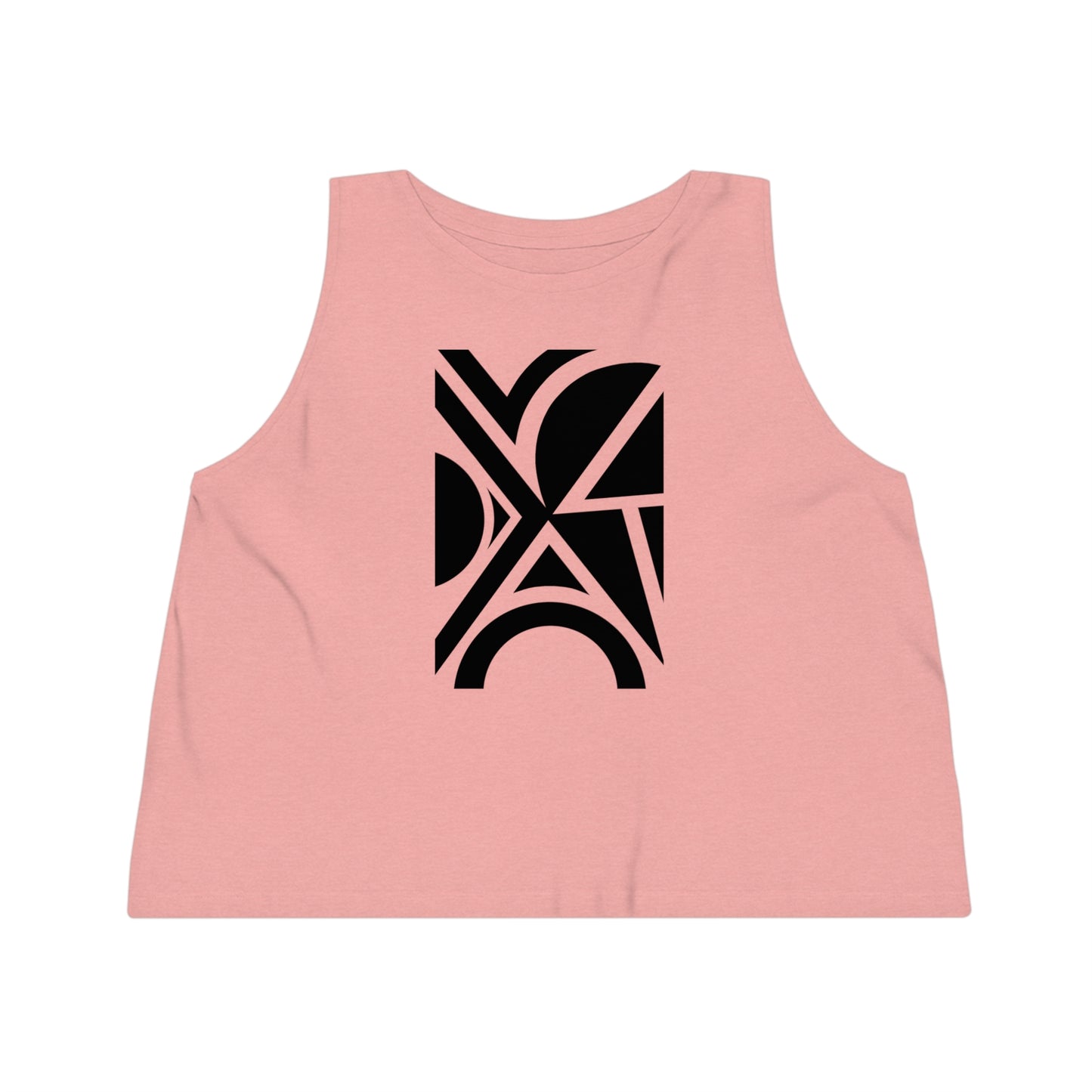 Women's Dancer 100% Organic Cotton Cropped Tank Top (Design 5)