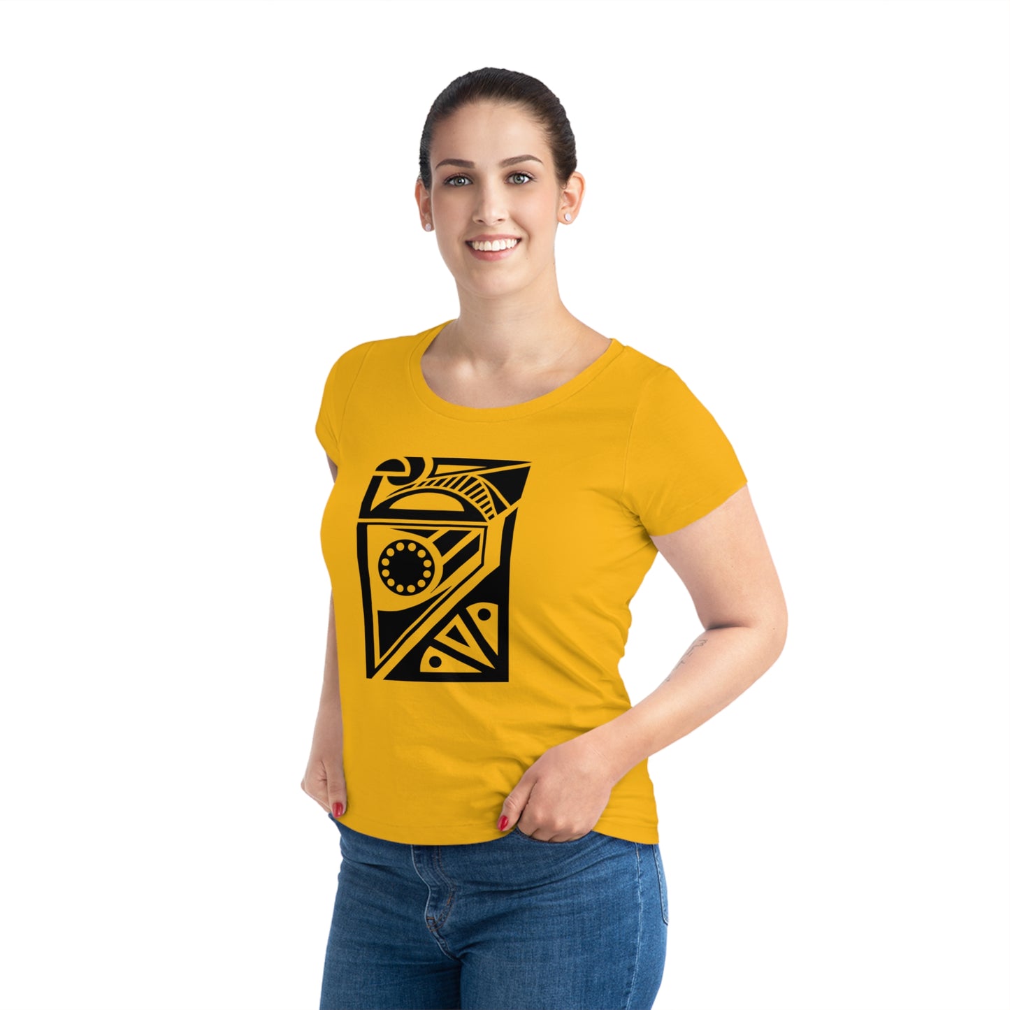 Women's Jazzer 100% Organic Cotton T-shirt (Design 17)