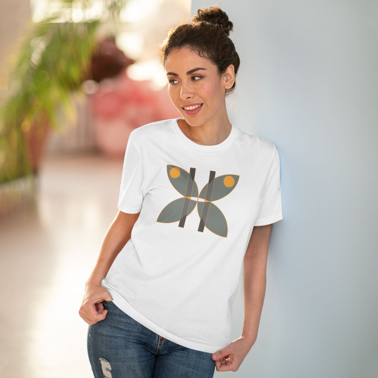 Unisex 100% Organic Cotton Creator T-shirt (Design 14)