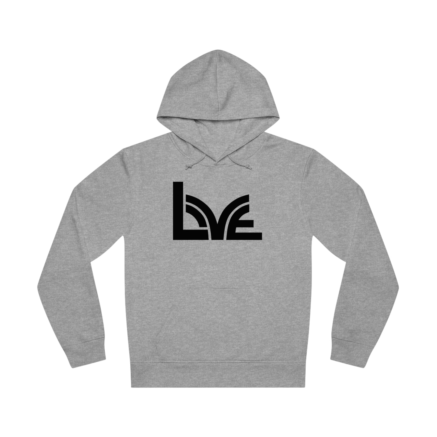 Unisex Drummer Hoodie (85% Organic Cotton and 15% Recycled Polyester) - Love