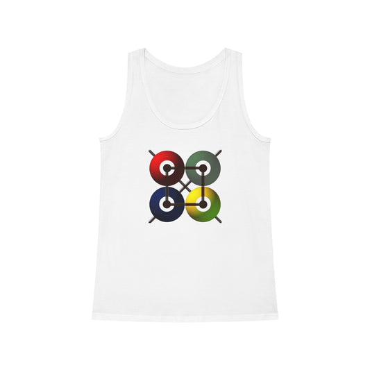 Women's Dreamer 100% Organic Cotton Tank Top (Design 16)