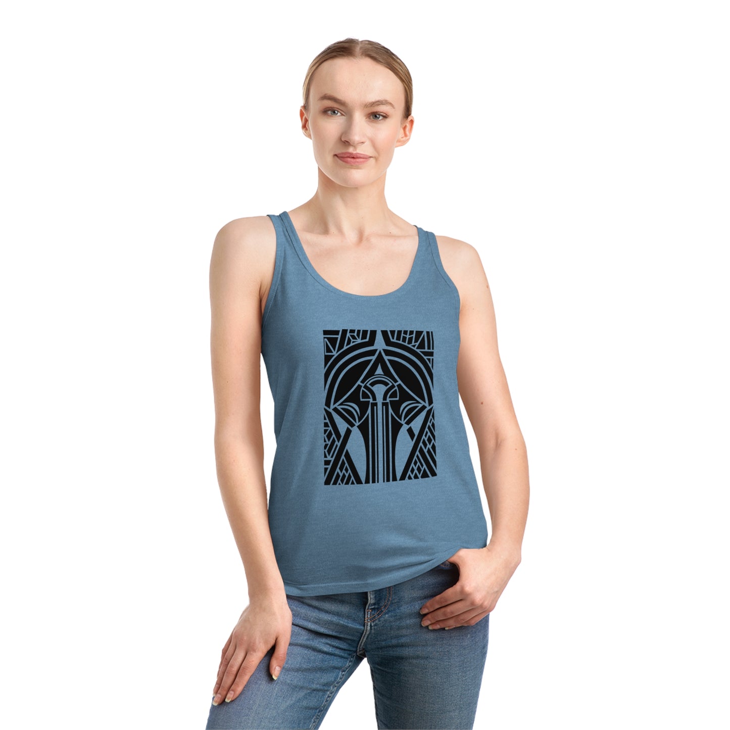 Women's Dreamer 100% Organic Cotton Tank Top (Design 25[2])