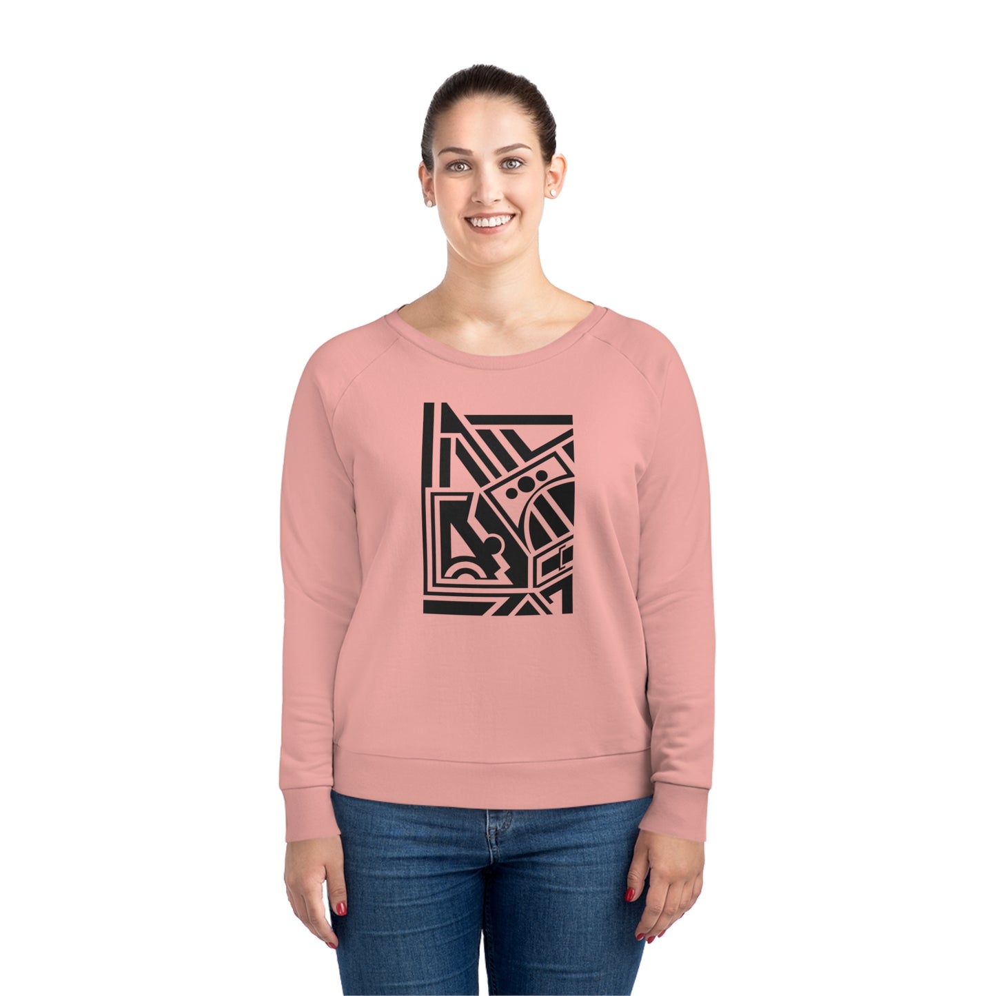 Women's Dazzler 85% Organic Cotton Relaxed Fit Sweatshirt (Design 2)