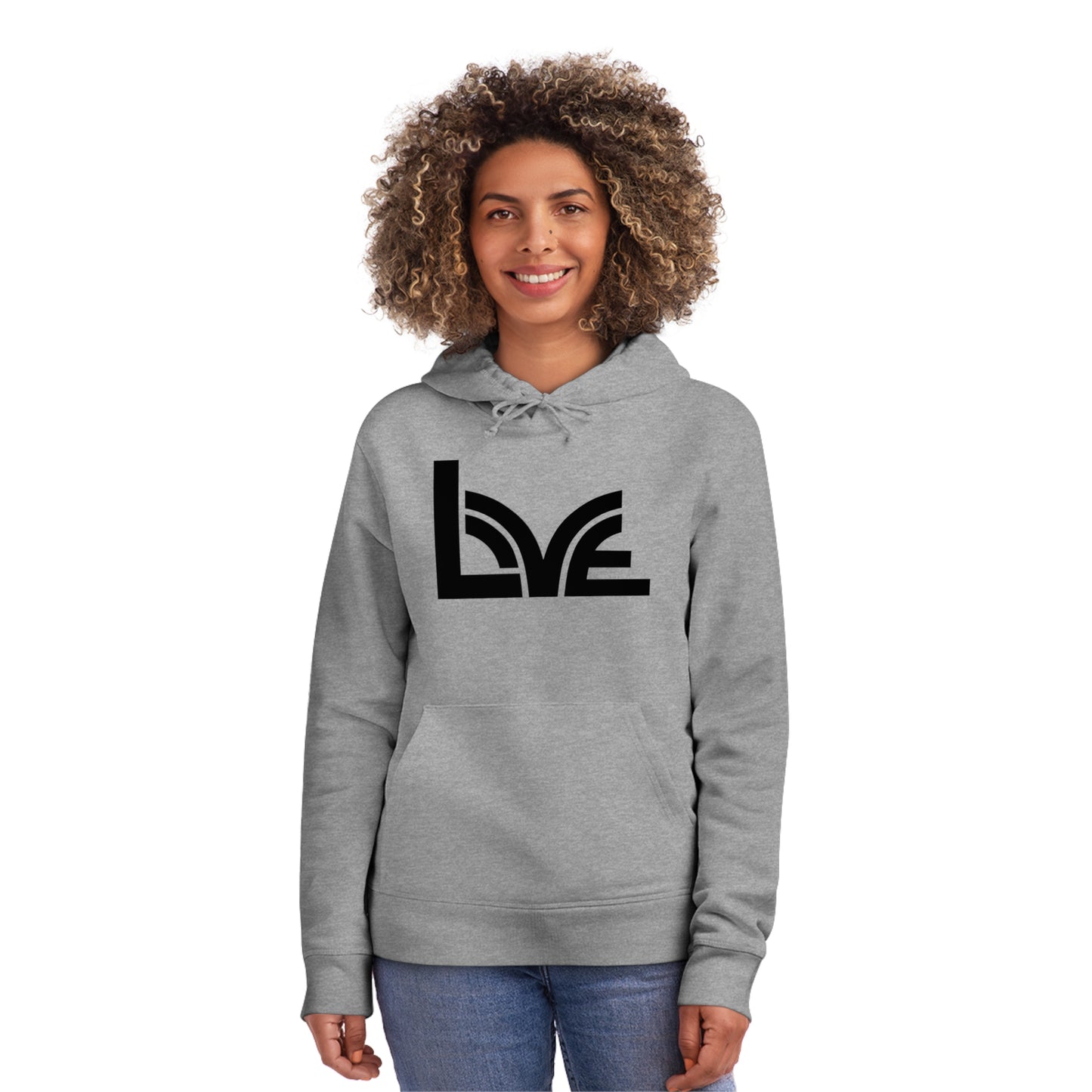 Unisex Drummer Hoodie (85% Organic Cotton and 15% Recycled Polyester) - Love