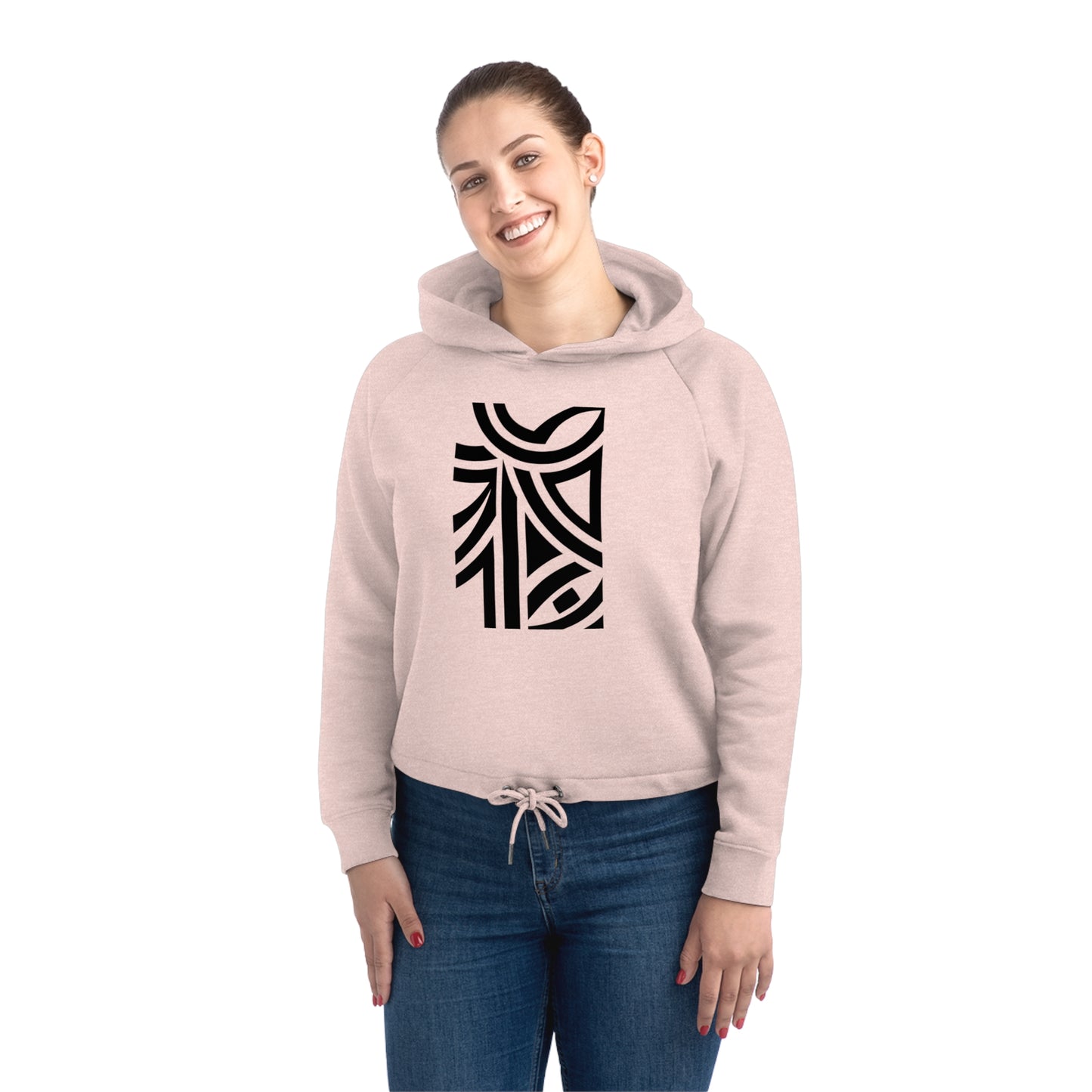 Women's Bower 85% Organic Cotton Cropped Hoodie (Design 26)