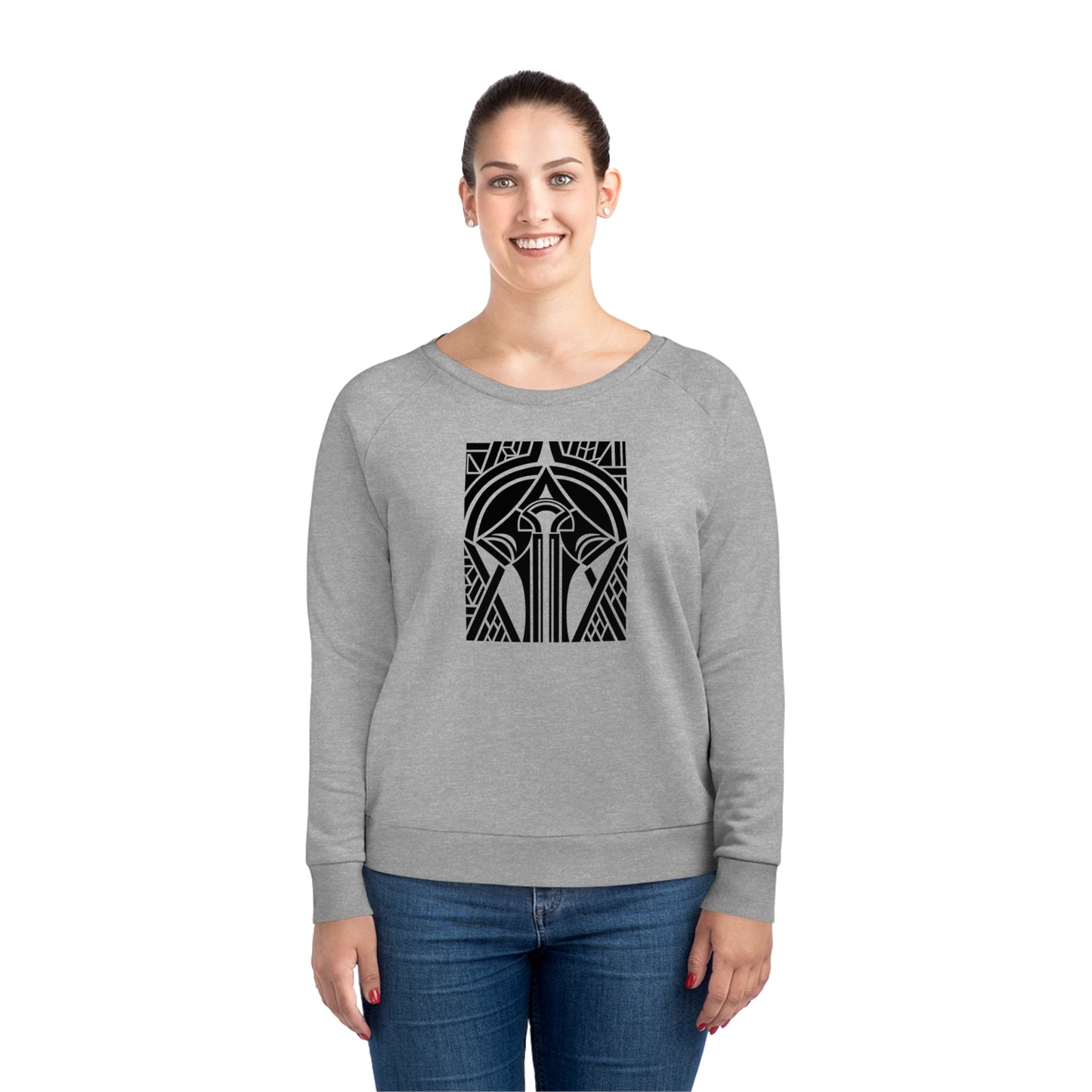 Women's Dazzler 85% Organic Cotton Relaxed Fit Sweatshirt (Design 25[2])