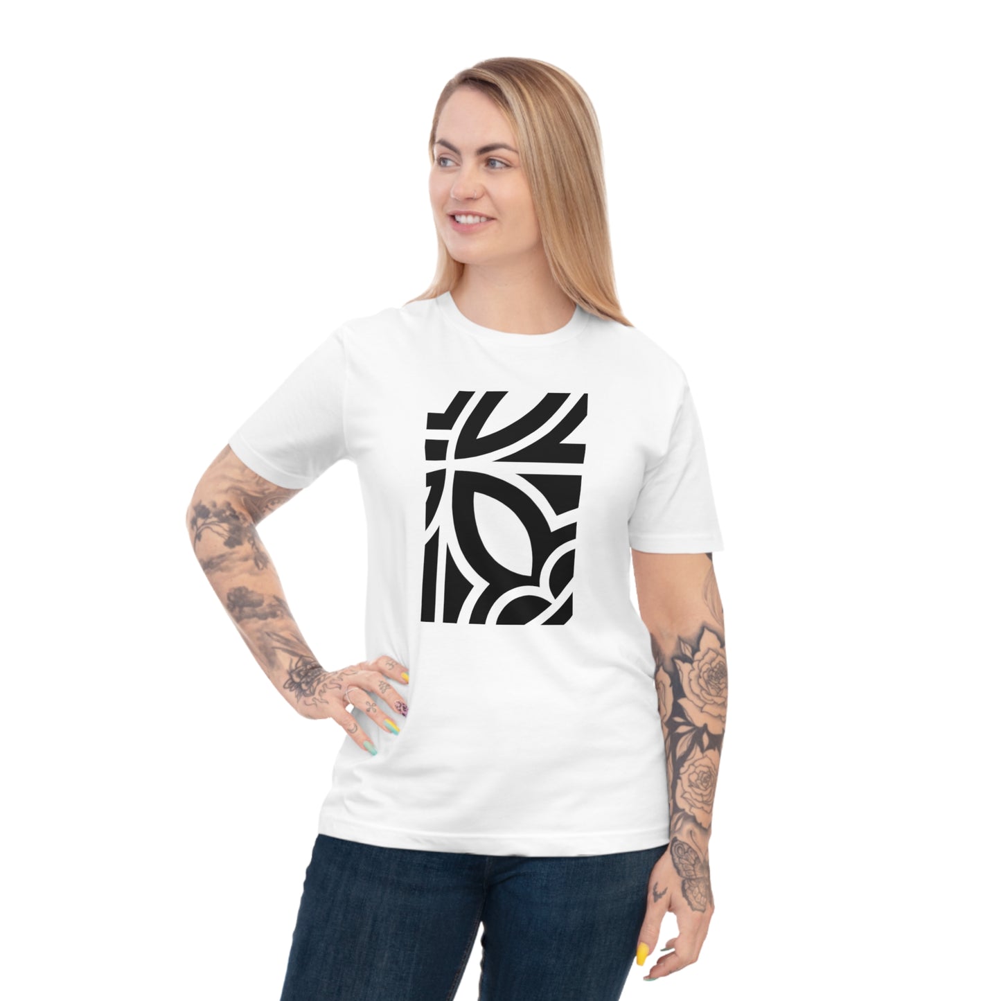 Unisex 100% Organic Cotton Classic Jersey T-shirt (Design 24)