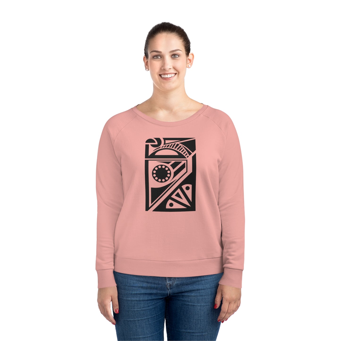 Women's Dazzler 85% Organic Cotton Relaxed Fit Sweatshirt (Design 17)