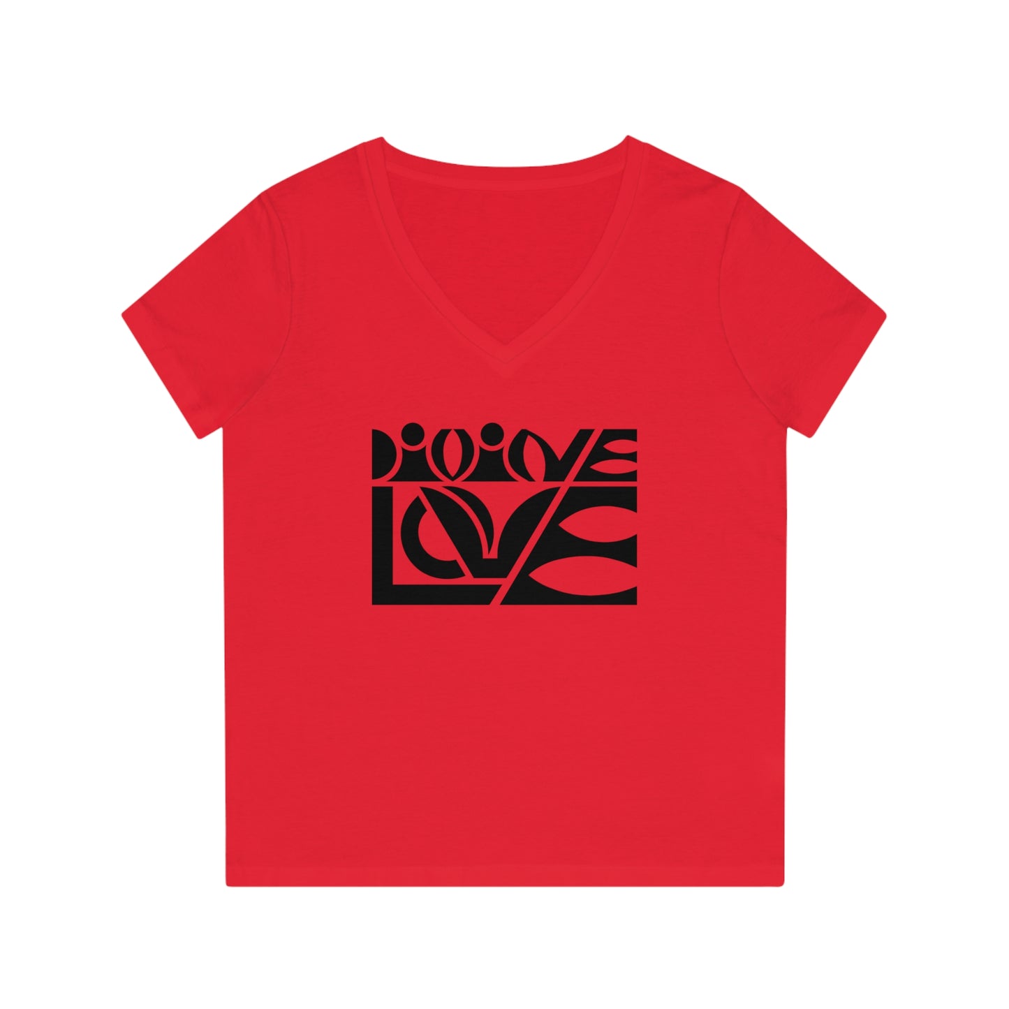 Women's Evoker 100% Organic Cotton V-Neck T-Shirt (Divine Love)