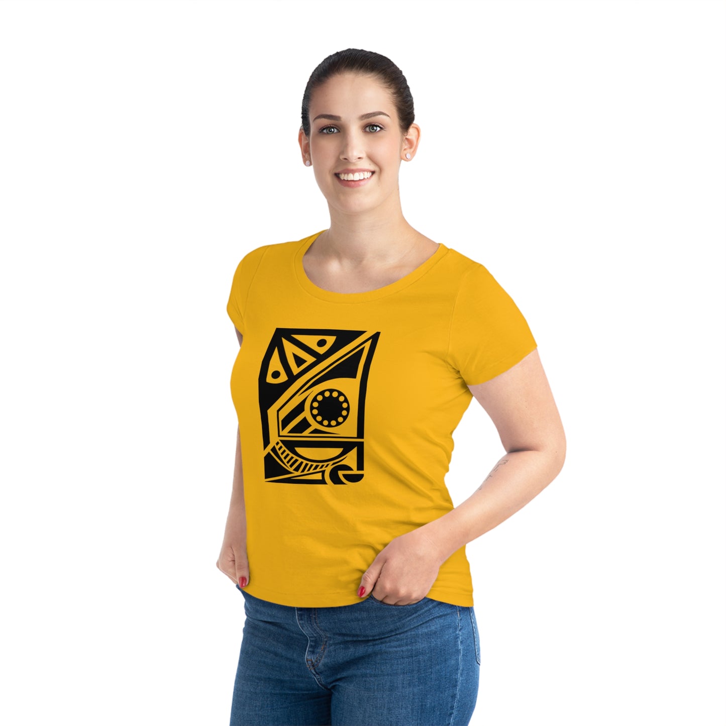 Women's Jazzer 100% Organic Cotton T-shirt (Design 17[2])