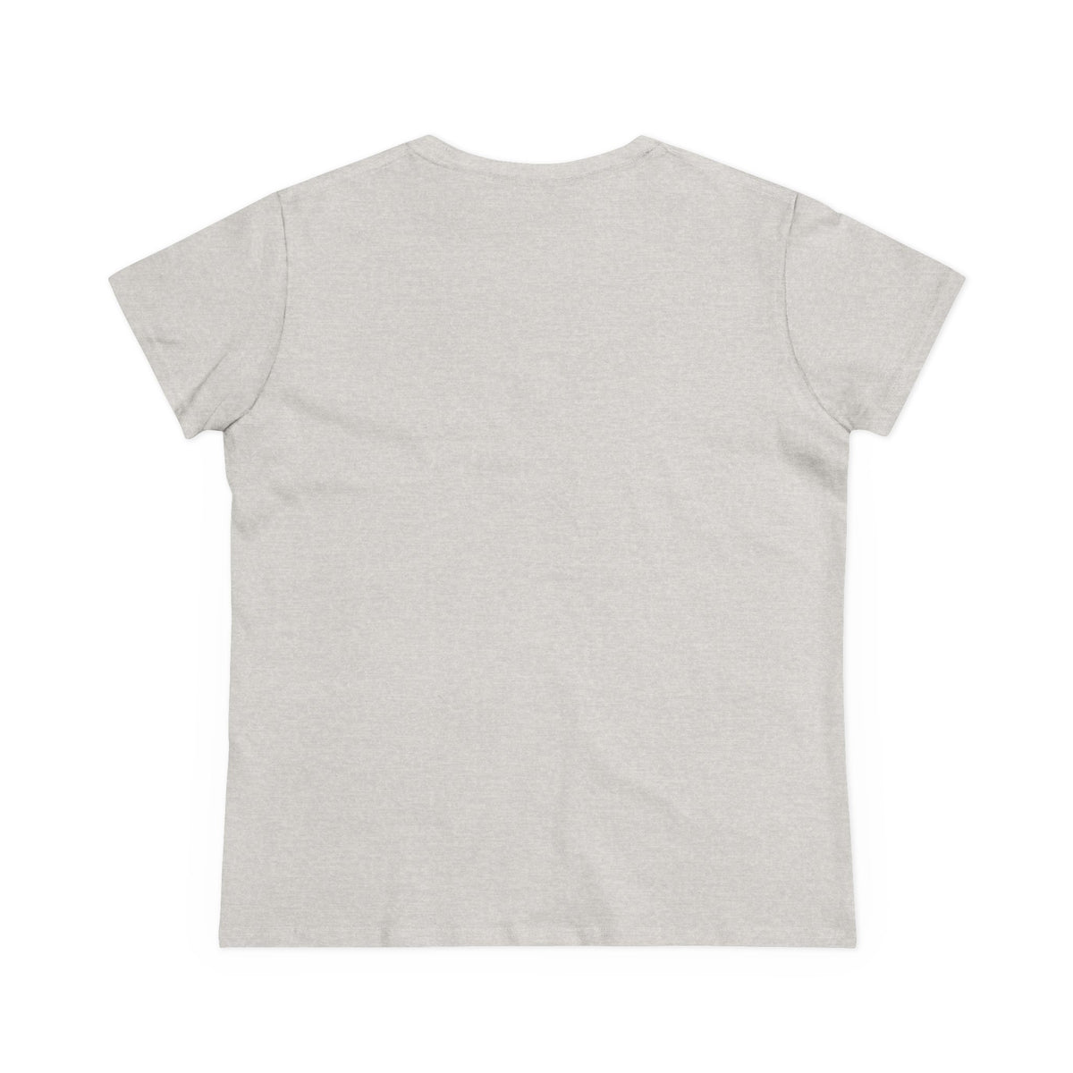 Women's Midweight Cotton T-Shirt - Black Print (Design 1) - NEW