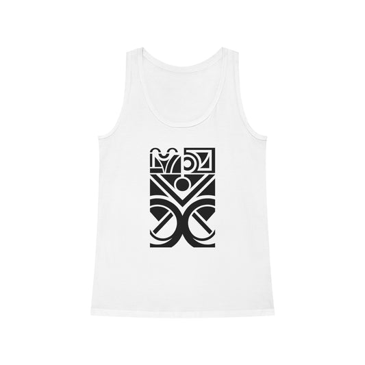 Women's Dreamer 100% Organic Cotton Tank Top (Design 27)