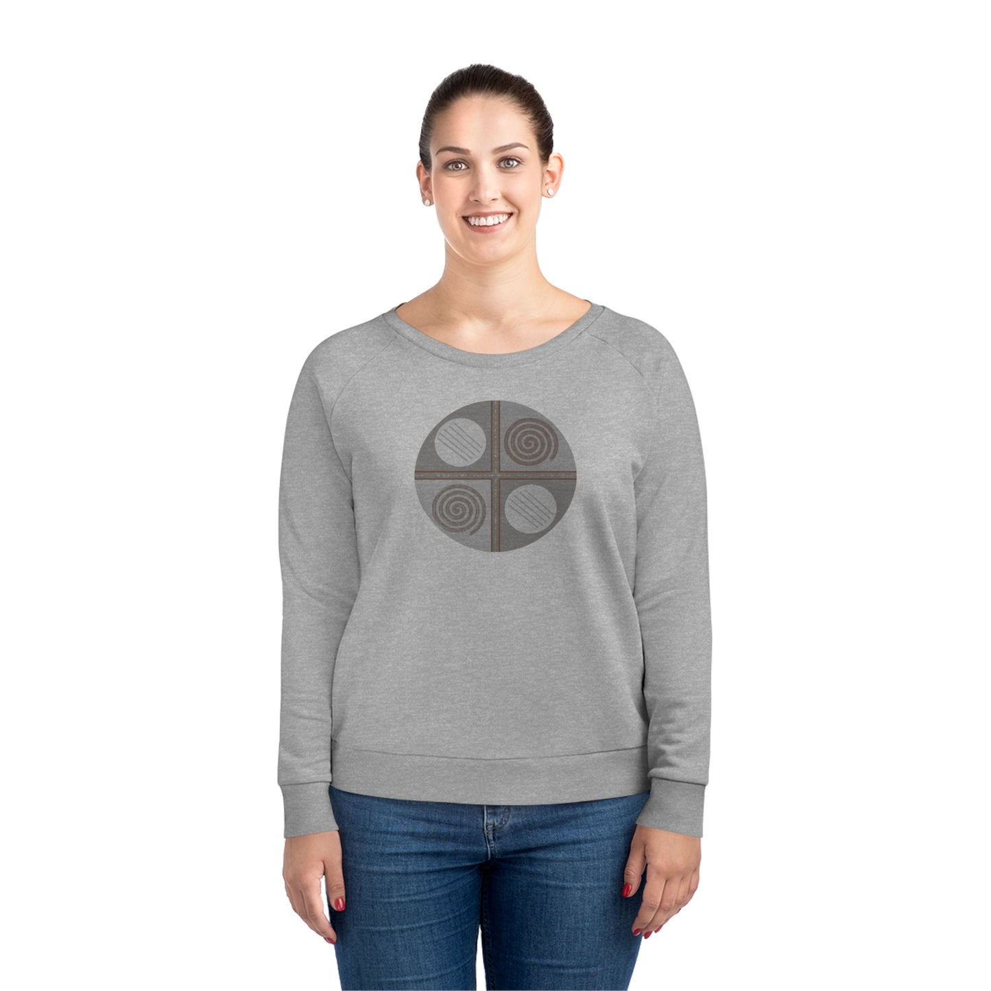 Women's Dazzler 85% Organic Cotton Relaxed Fit Sweatshirt (Design 15)