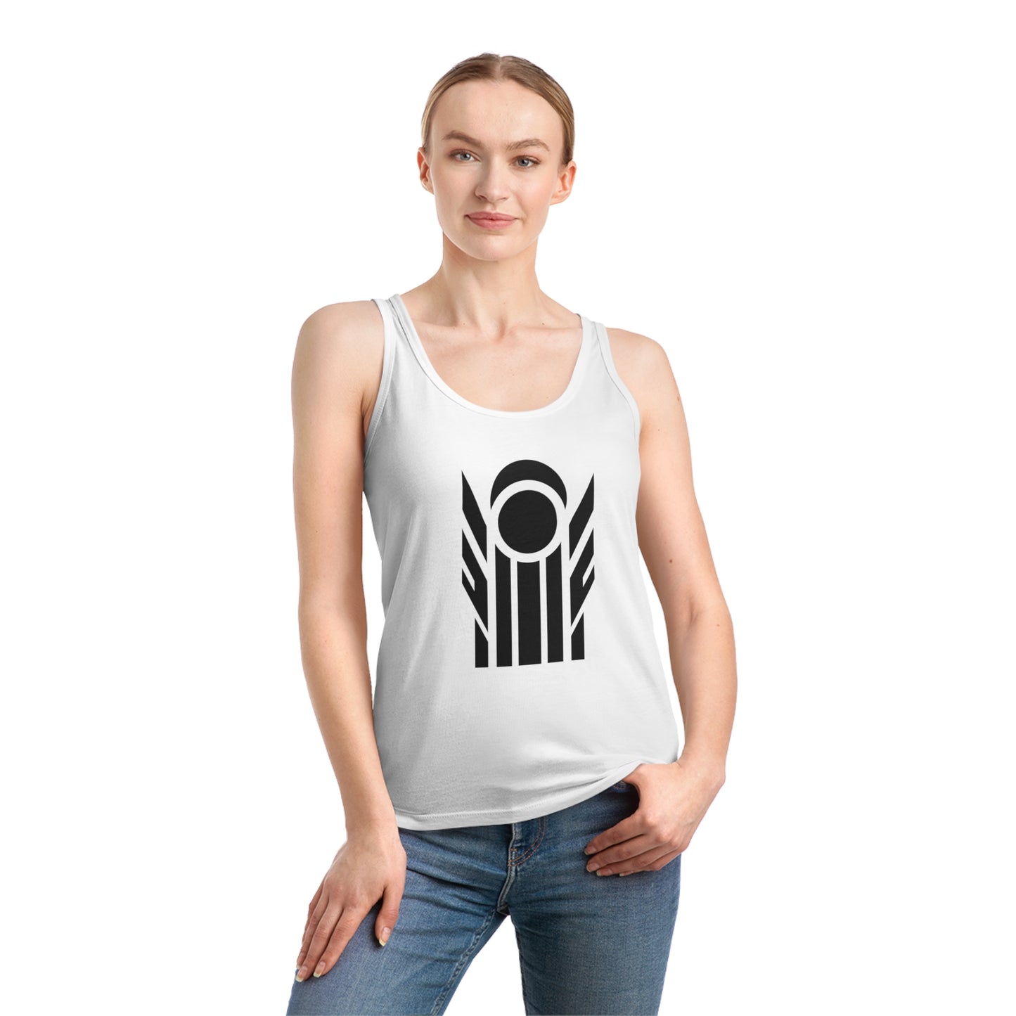 Women's Dreamer 100% Organic Cotton Tank Top (Design 9)