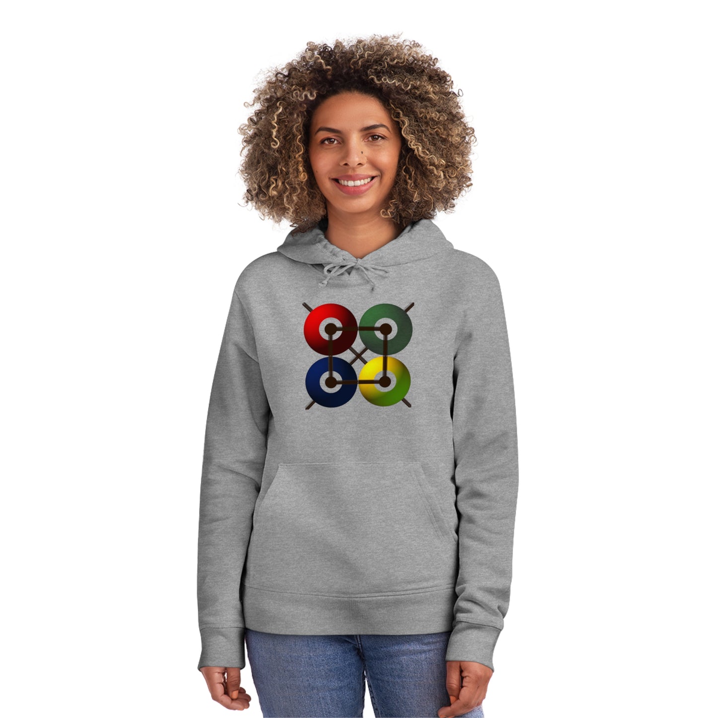 Unisex Drummer Hoodie (85% Organic Cotton and 15% Recycled Polyester) - Design 16