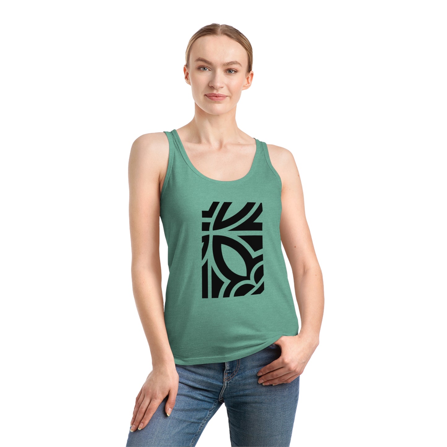 Women's Dreamer 100% Organic Cotton Tank Top (Design 24)