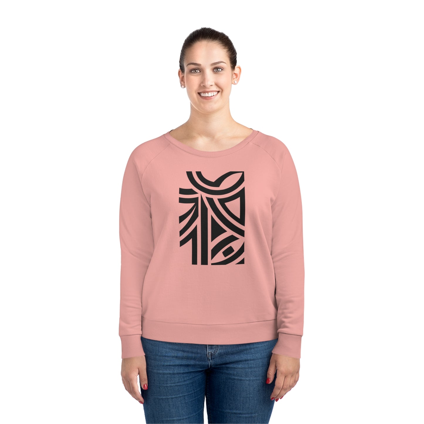 Women's Dazzler 85% Organic Cotton Relaxed Fit Sweatshirt (Design 26)