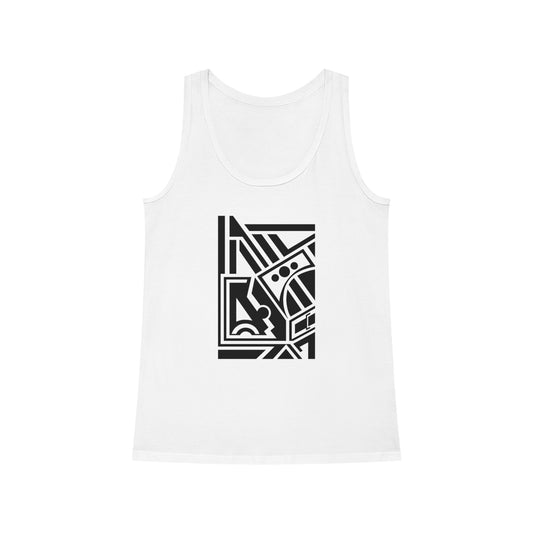 Women's Dreamer 100% Organic Cotton Tank Top (Design 2)