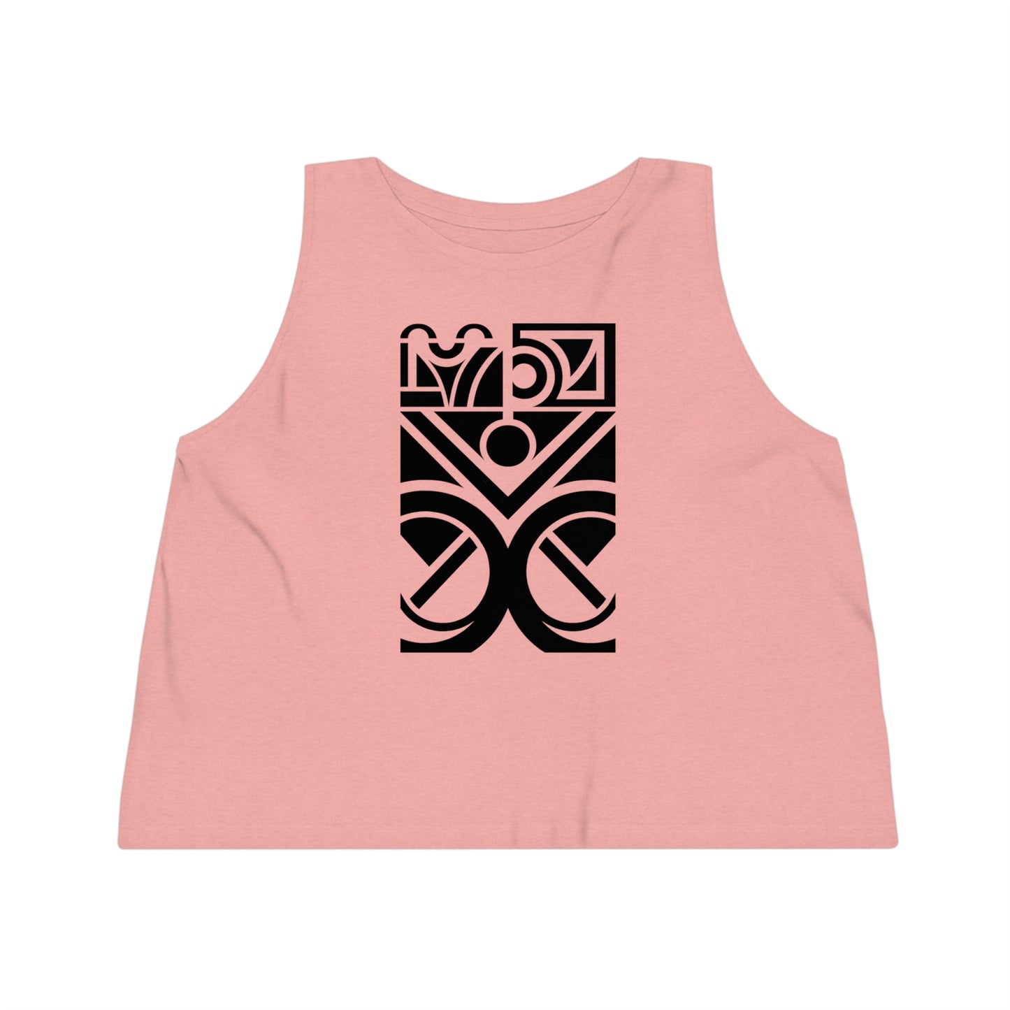 Women's Dancer 100% Organic Cotton Cropped Tank Top (Design 27)