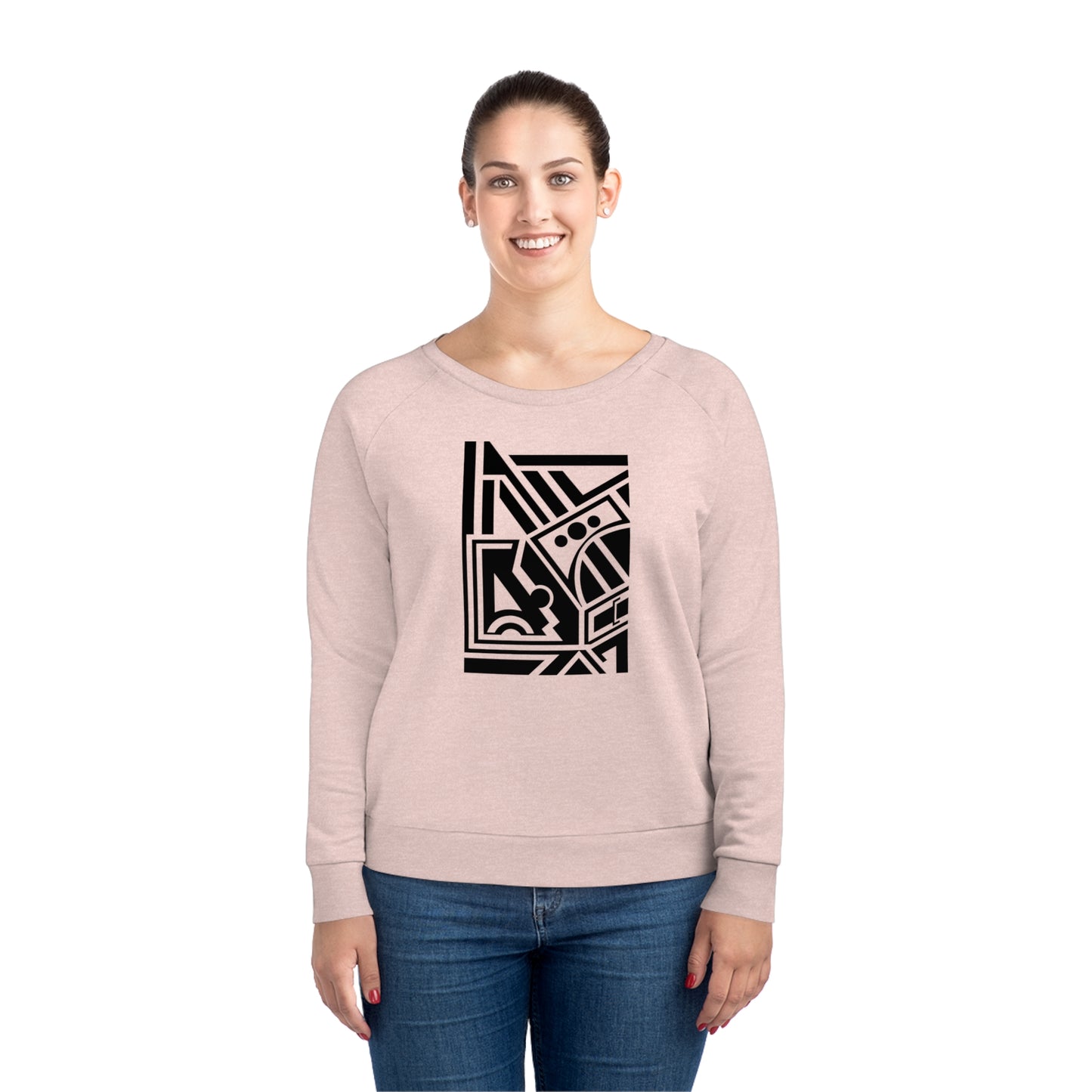 Women's Dazzler 85% Organic Cotton Relaxed Fit Sweatshirt (Design 2)