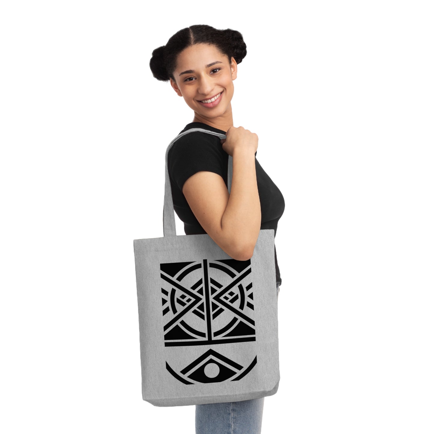 Woven Tote Bag (80% Recycled Cotton and 20% Recycled Polyester) - Design 1